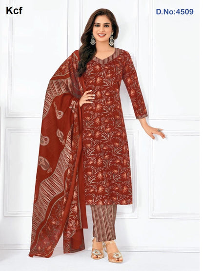 Meera Vol 45 Kcf Readymade Cotton Pant Suits Wholesale Rate