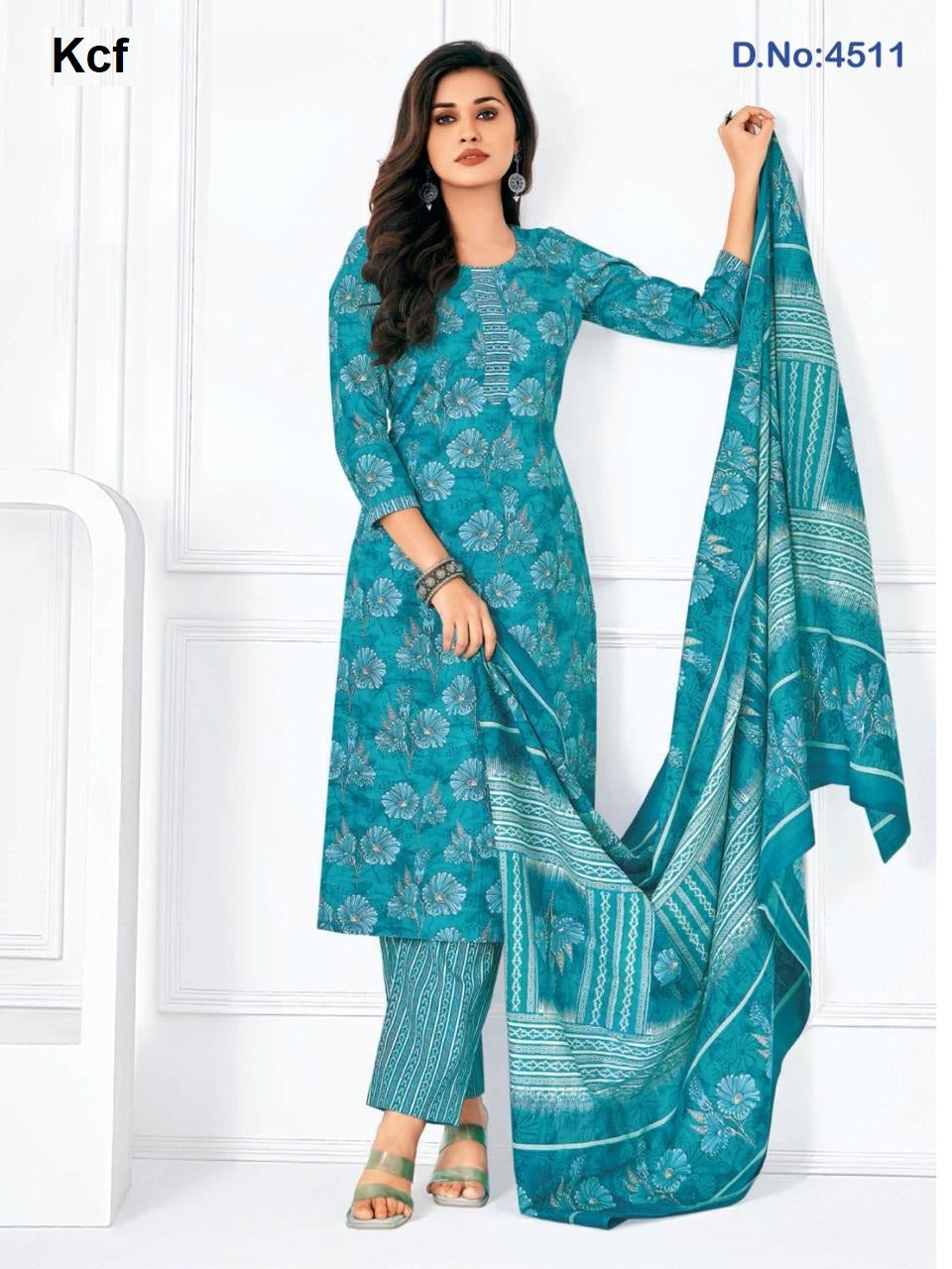 Meera Vol 45 Kcf Readymade Cotton Pant Suits Wholesale Rate