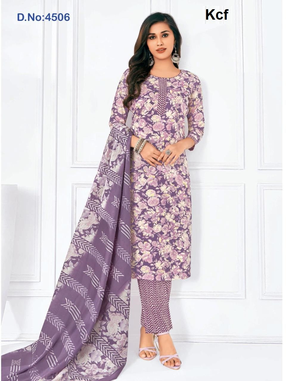 Meera Vol 45 Kcf Readymade Cotton Pant Suits Wholesale Rate