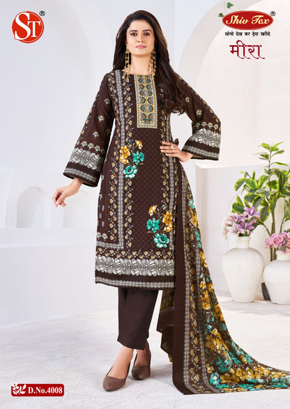 Meera Vol 4 Shiv Tex Cotton Karachi Salwar Suits Wholesaler Ahmedabad