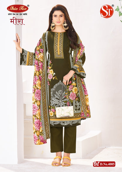 Meera Vol 4 Shiv Tex Cotton Karachi Salwar Suits Wholesaler Ahmedabad