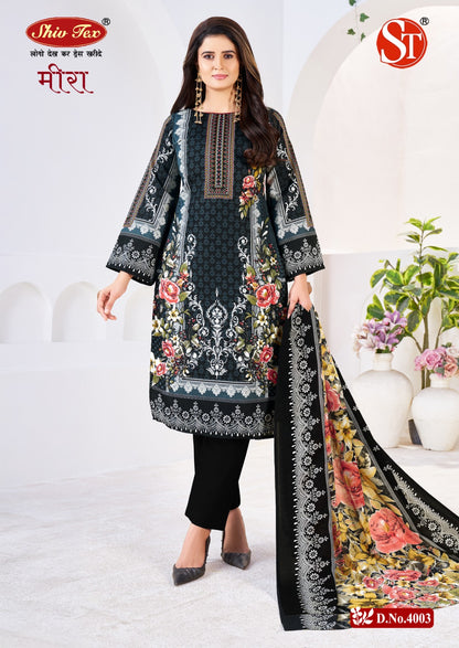 Meera Vol 4 Shiv Tex Cotton Karachi Salwar Suits Wholesaler Ahmedabad