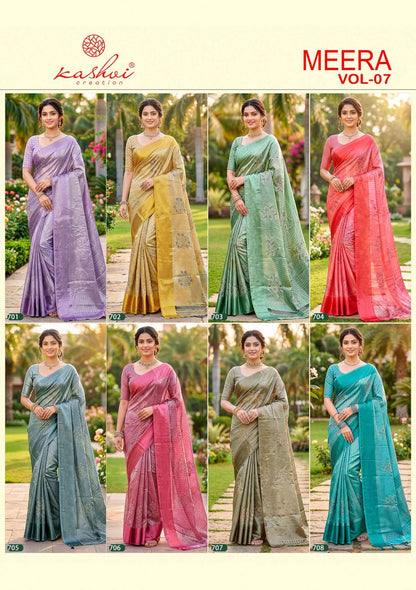 Meera Vol 7 Kashvi Creation Sarees Exporter Gujarat