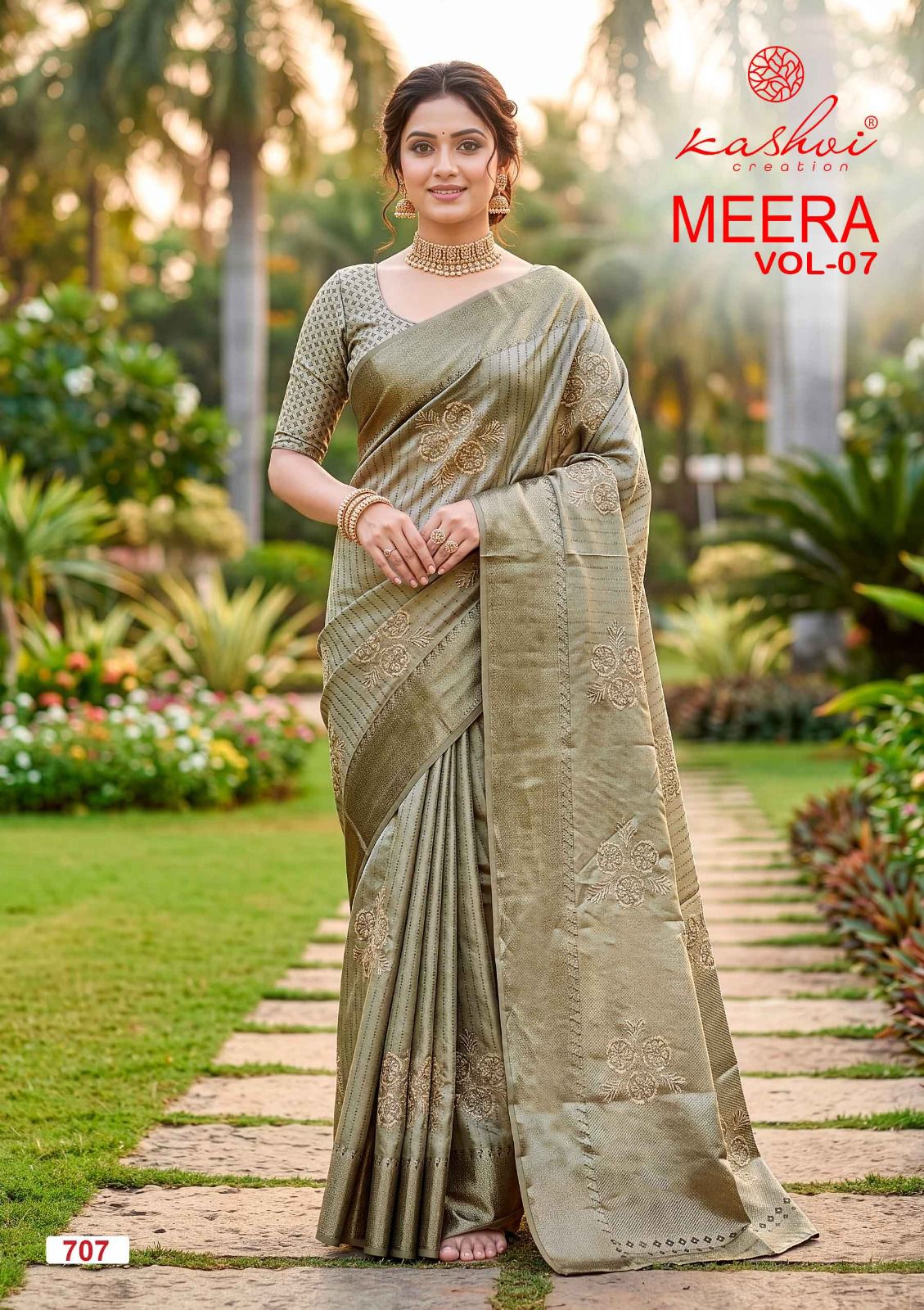 Meera Vol 7 Kashvi Creation Sarees Exporter Gujarat