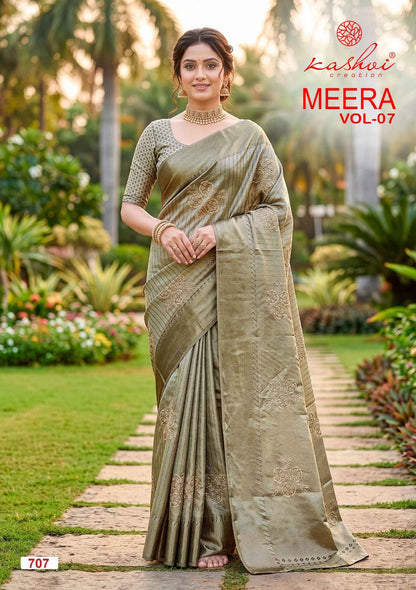 Meera Vol 7 Kashvi Creation Sarees Exporter Gujarat