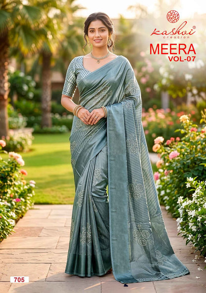 Meera Vol 7 Kashvi Creation Sarees Exporter Gujarat