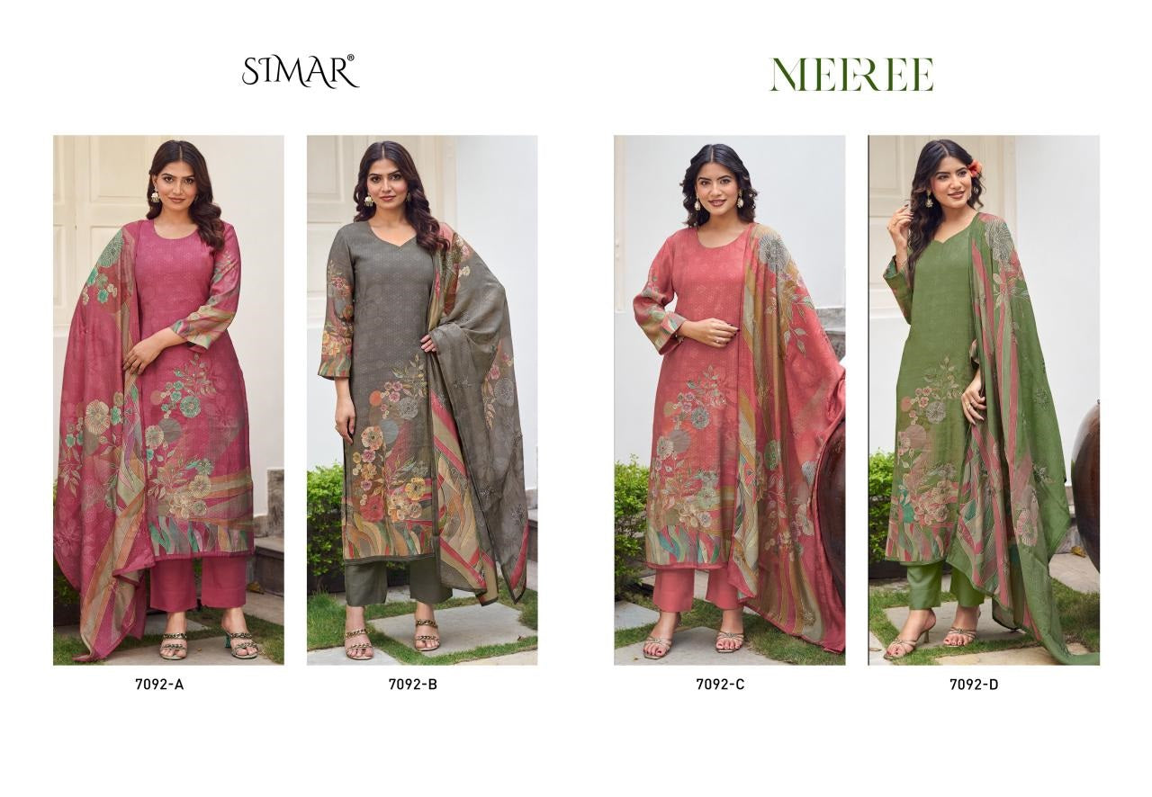 Meeree Simar Muslin Pant Style Suits Supplier Gujarat