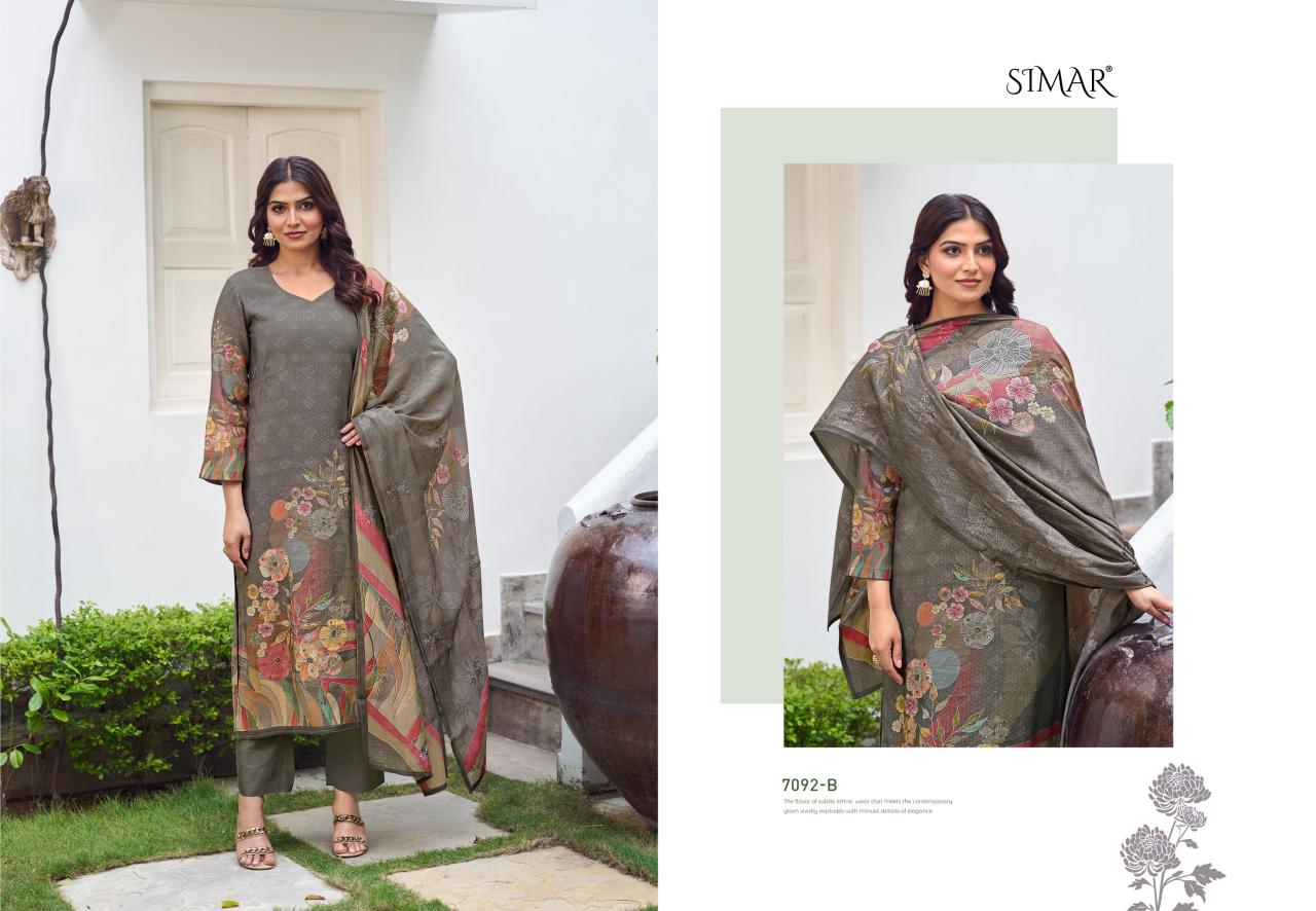 Meeree Simar Muslin Pant Style Suits Supplier Gujarat
