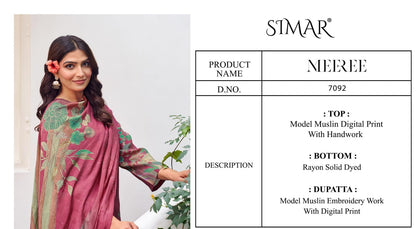 Meeree Simar Muslin Pant Style Suits Supplier Gujarat