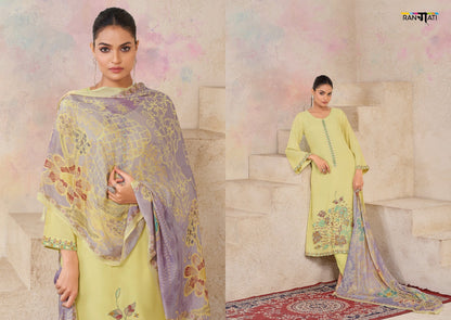 Meeri Rangati Prints Bemberg Pant Style Suits Exporter Gujarat