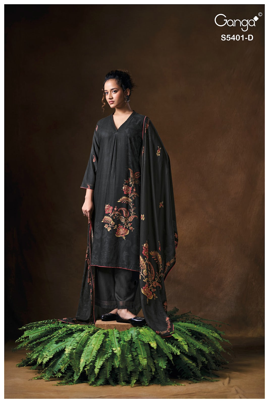 Megan S5401 Ganga Wool Pashmina Suits Wholesale Price