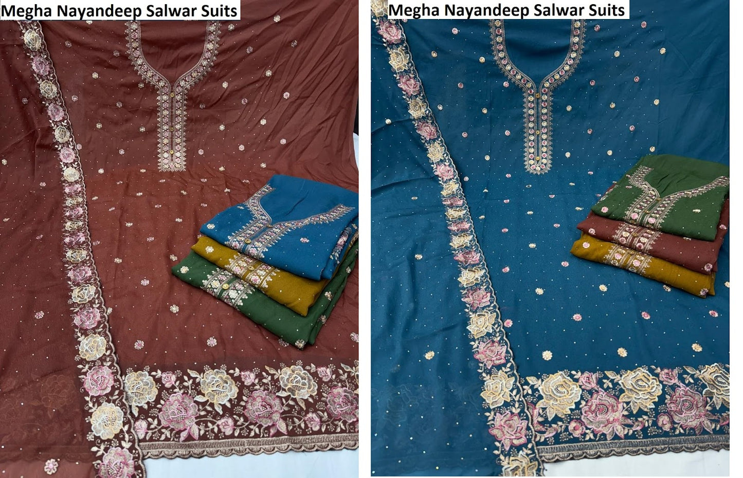 Megha Nayandeep Georgette Salwar Suits Exporter Ahmedabad