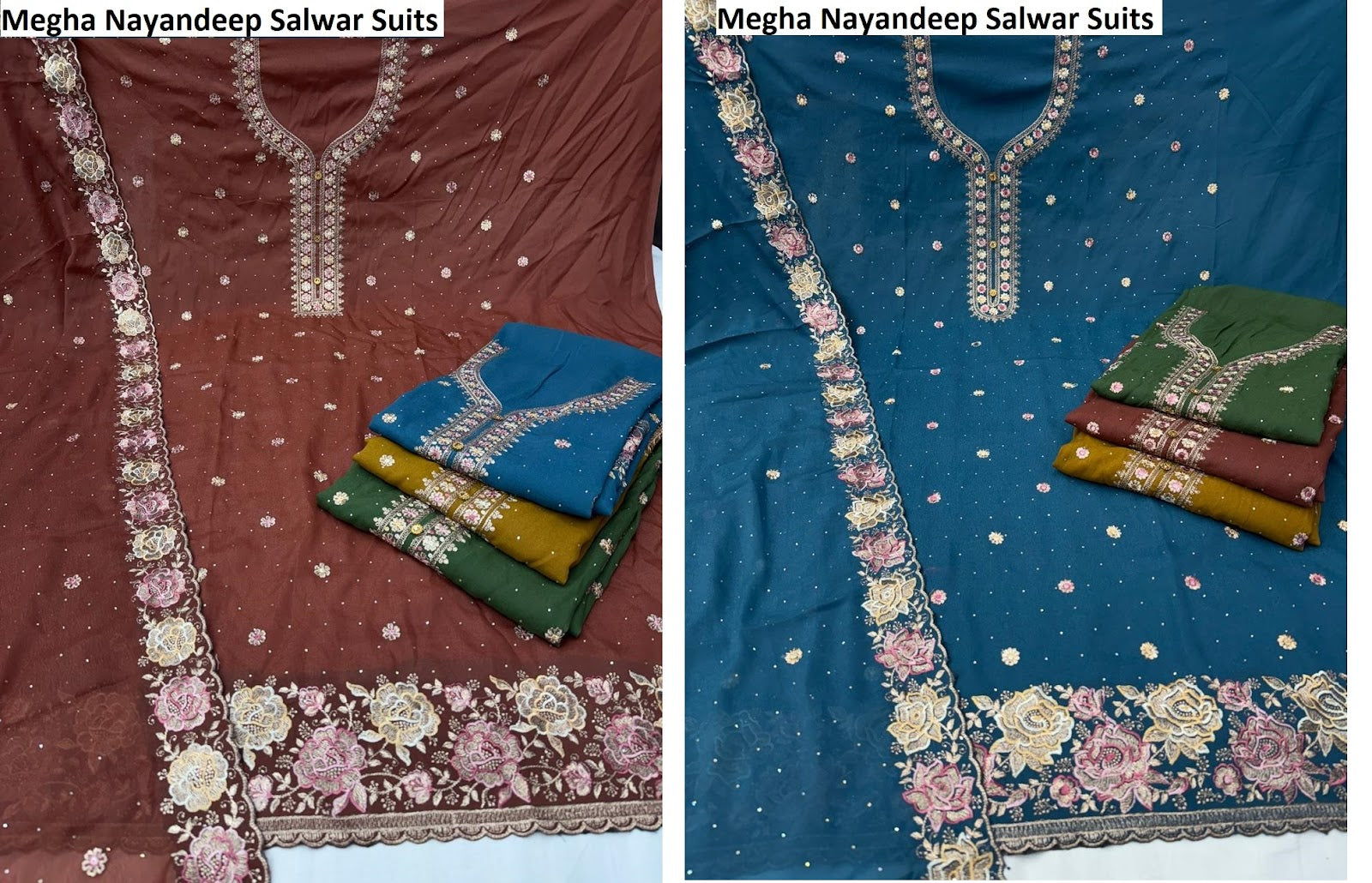 Megha Nayandeep Georgette Salwar Suits Exporter Ahmedabad