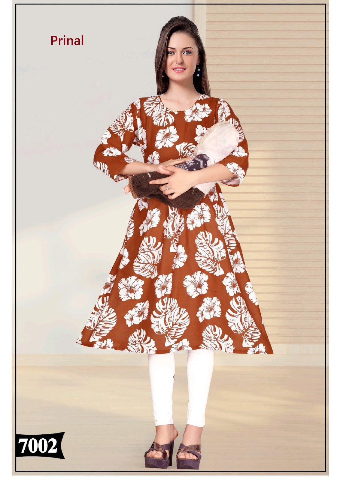 Megha Prinal Reyon Feeding Kurtis Manufacturer India