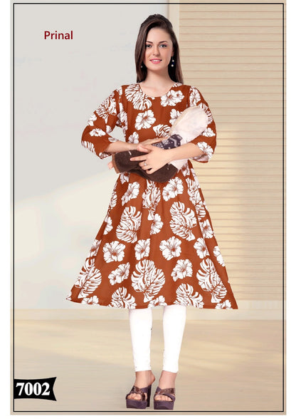 Megha Prinal Reyon Feeding Kurtis Manufacturer India