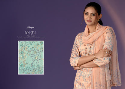 Megha Sargam Prints Pure Jam Pant Style Suits Wholesaler Gujarat