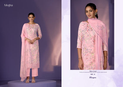 Megha Sargam Prints Pure Jam Pant Style Suits Wholesaler Gujarat