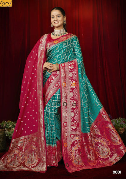 Megha Satin Saroski Vol 8 Saroj Sarees Wholesaler India