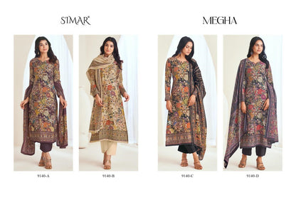 Megha Simar Viscose Pashmina Suits Wholesale Price