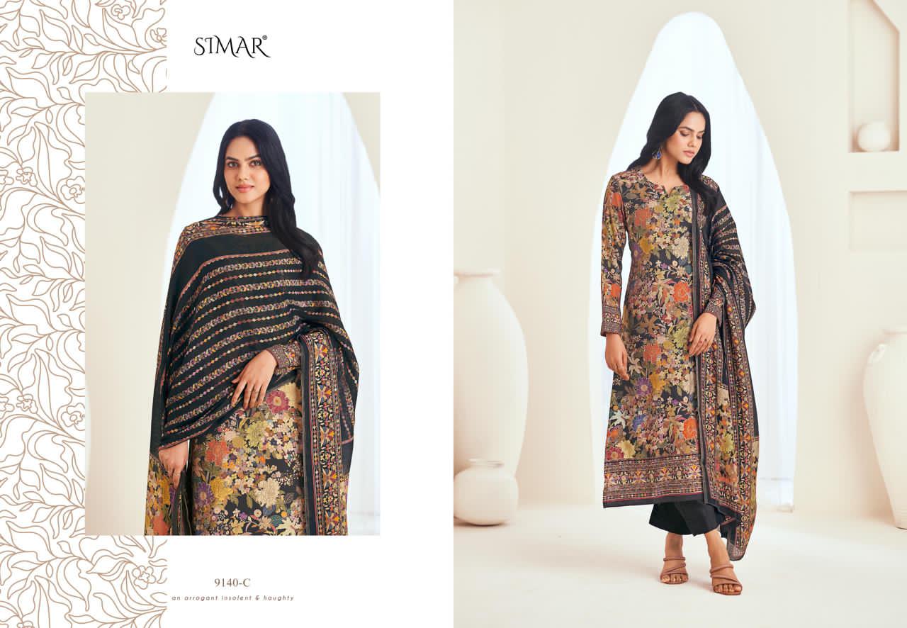 Megha Simar Viscose Pashmina Suits Wholesale Price