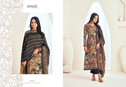Megha Simar Viscose Pashmina Suits Wholesale Price