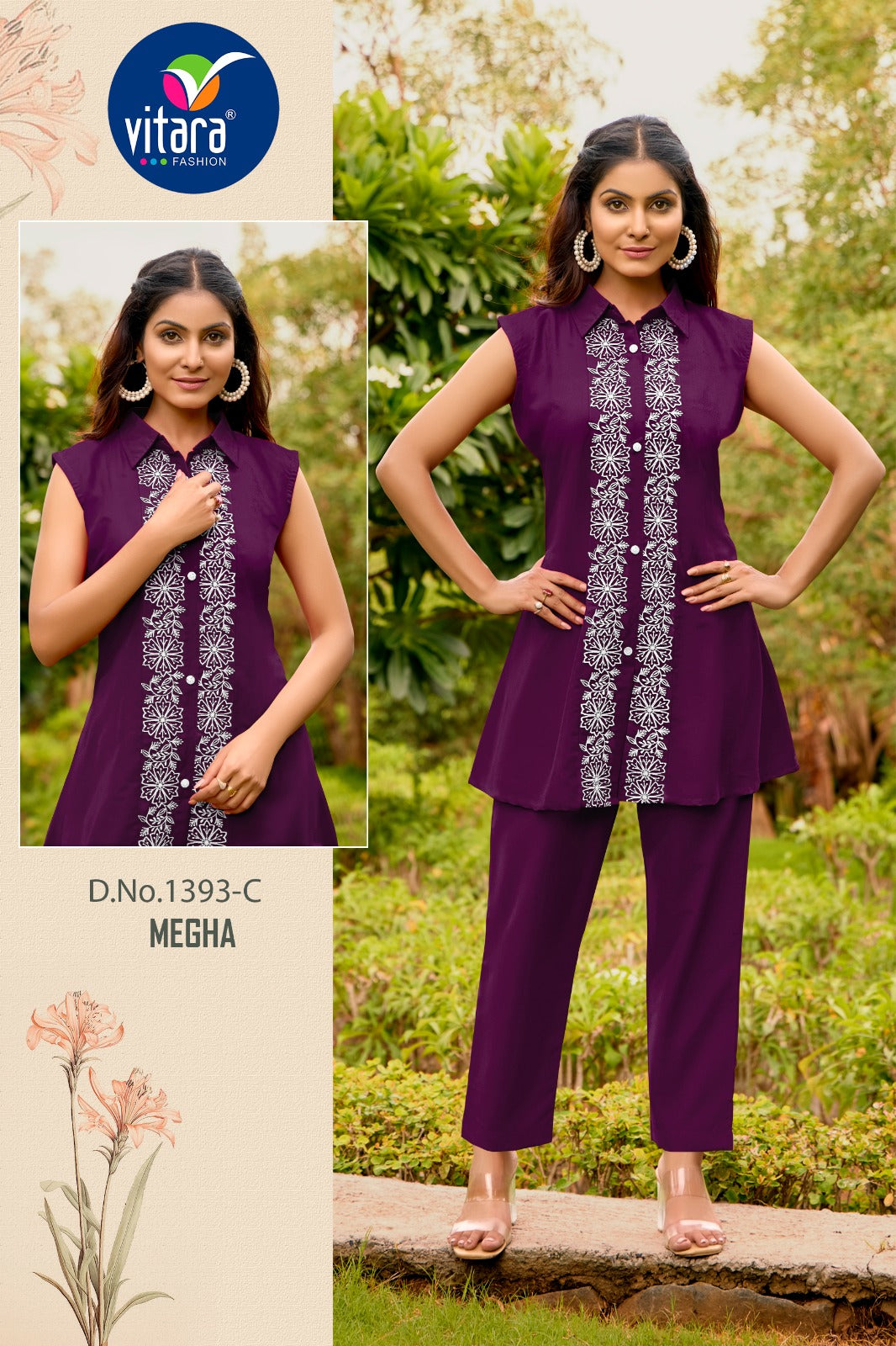 Megha Vitara Co Ord Set Wholesale