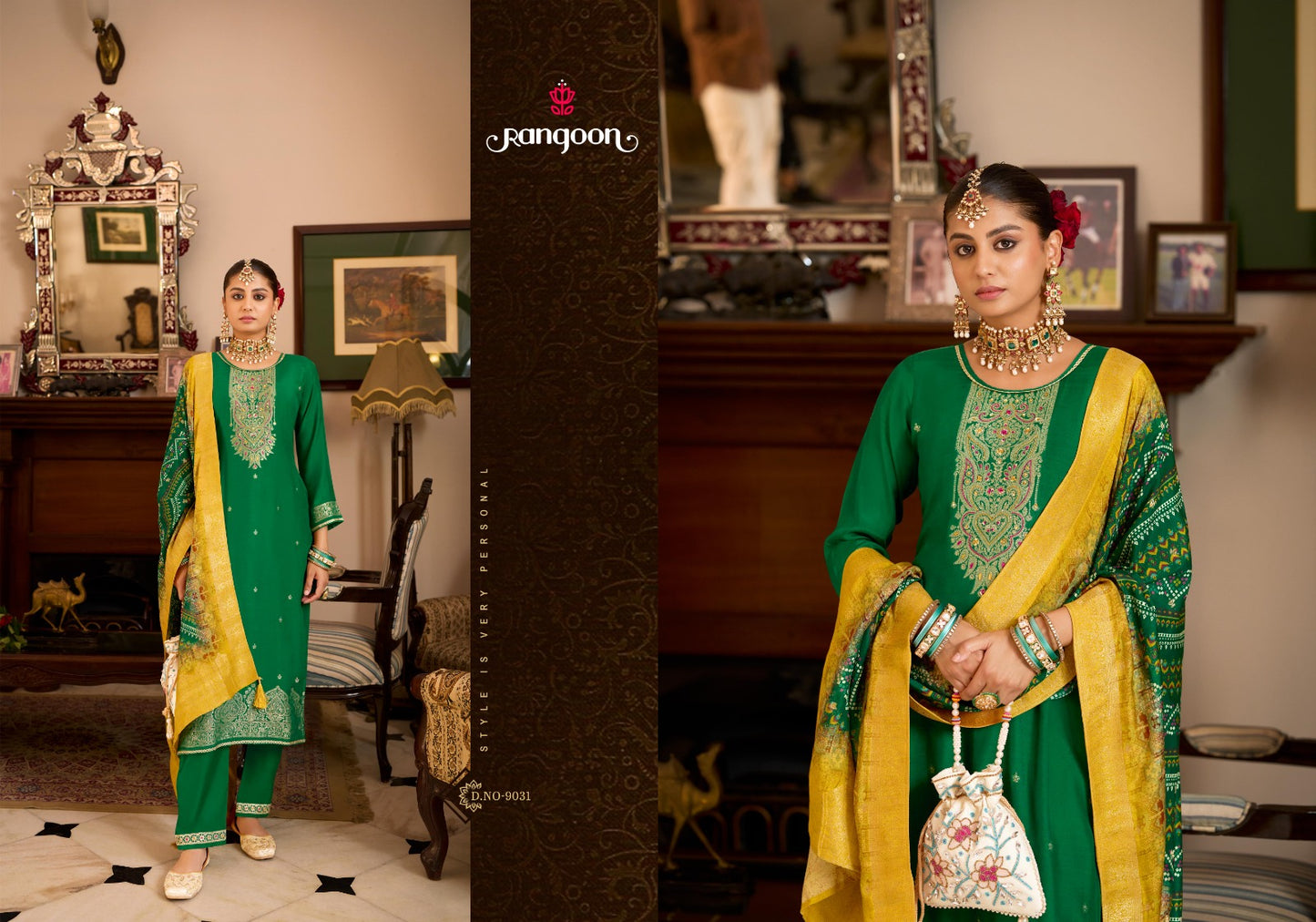 Meghna Vol 3 Rangoon Jacquard Readymade Pant Style Suits Wholesaler India
