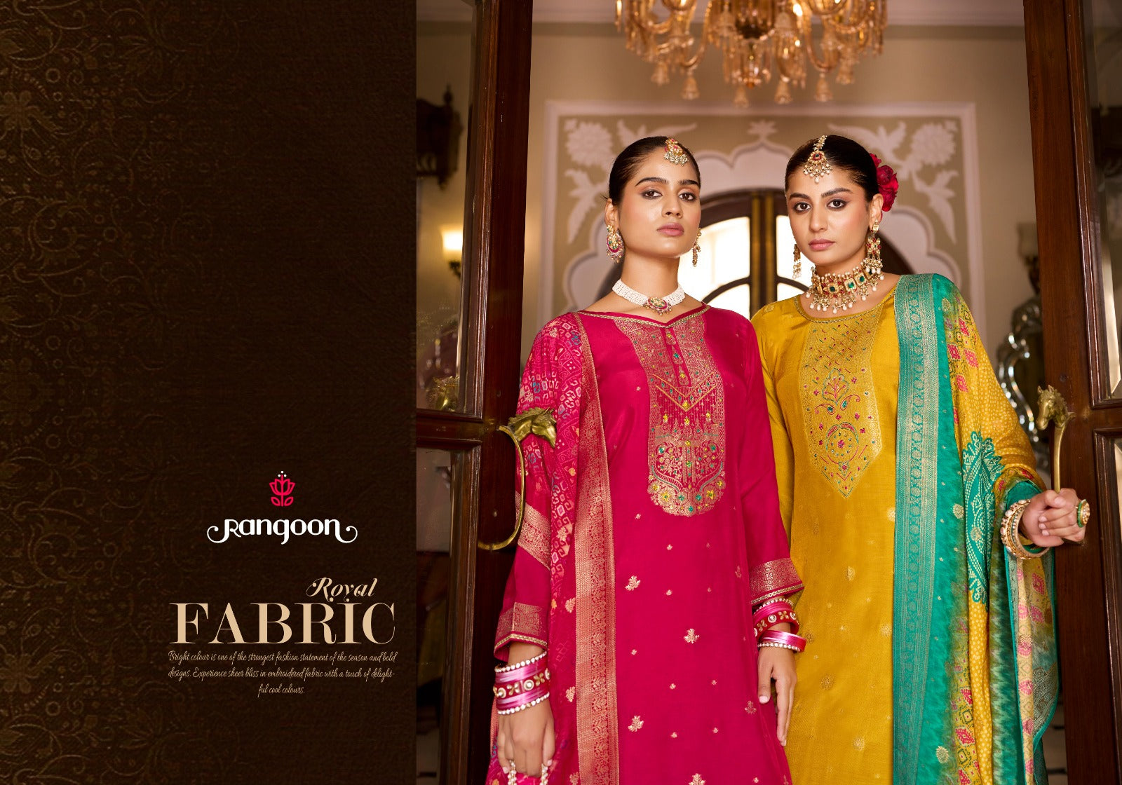 Meghna Vol 3 Rangoon Jacquard Readymade Pant Style Suits Wholesaler India