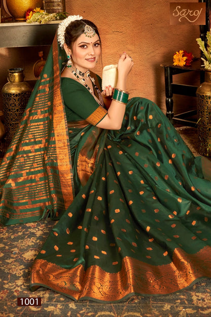 Meghraj Silk Vol 1 Saroj Soft Silk Sarees Wholesaler Ahmedabad