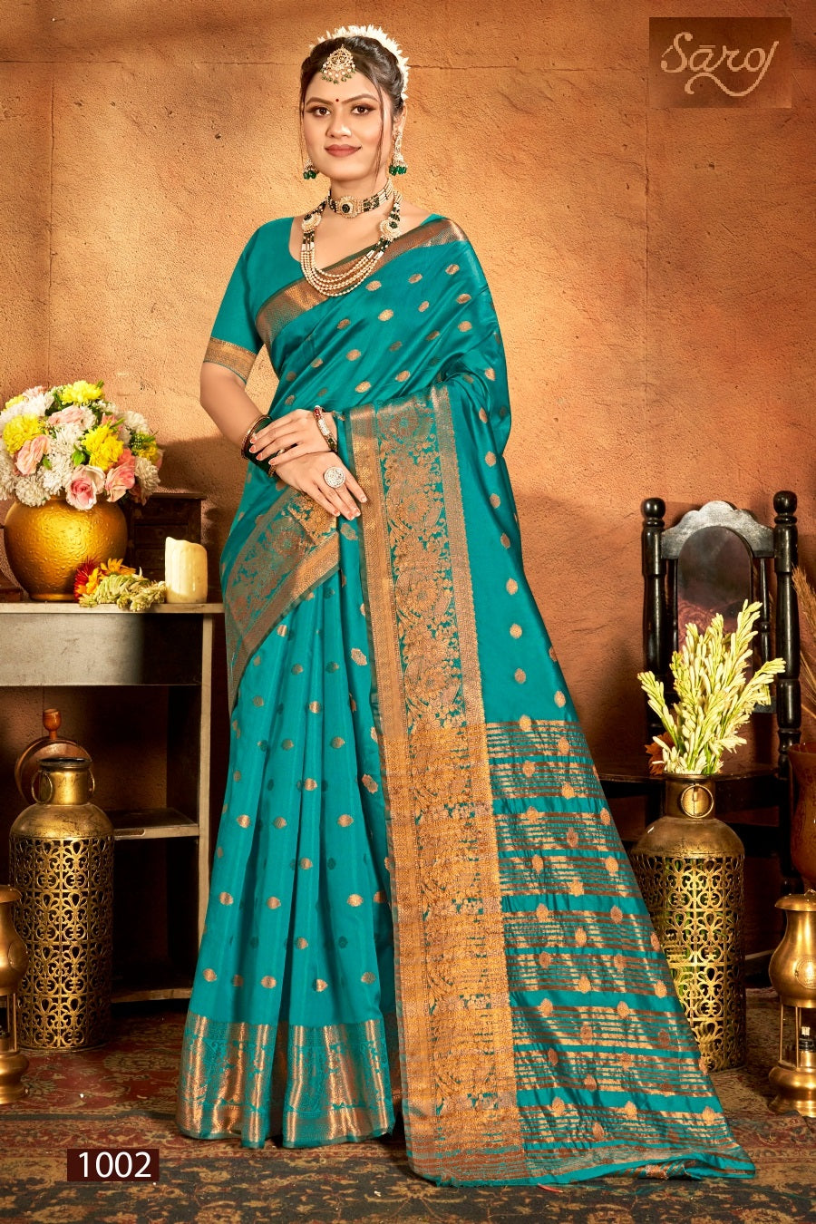 Meghraj Silk Vol 1 Saroj Soft Silk Sarees Wholesaler Ahmedabad