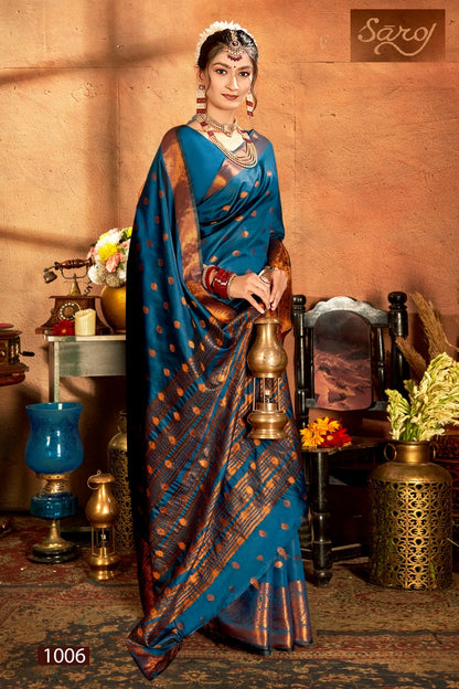 Meghraj Silk Vol 1 Saroj Soft Silk Sarees Wholesaler Ahmedabad