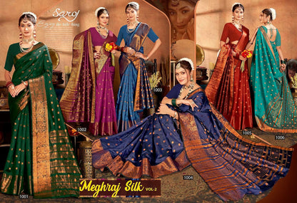 Meghraj Silk Vol 2 Saroj Soft Silk Sarees Manufacturer Ahmedabad