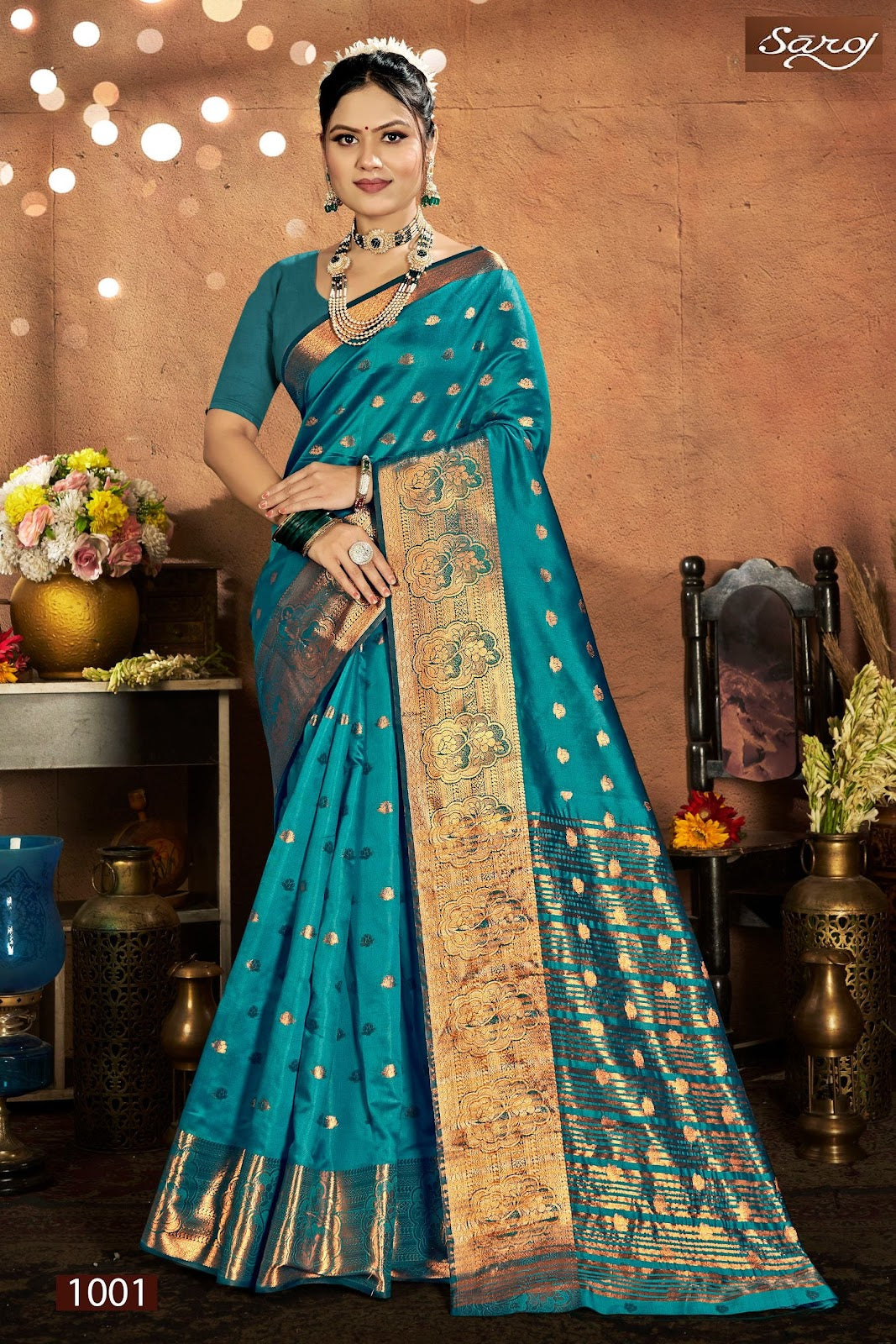 Meghraj Silk Vol 3 Saroj Soft Silk Sarees Wholesale Rate