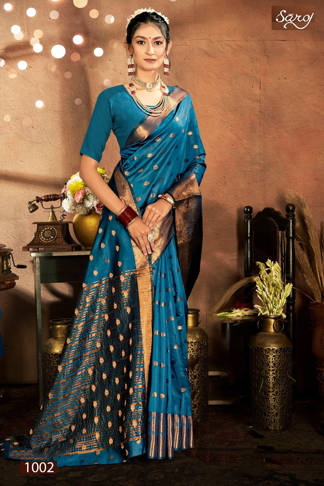 Meghraj Silk Vol 3 Saroj Soft Silk Sarees Wholesale Rate