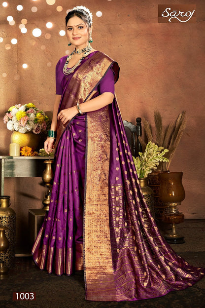 Meghraj Silk Vol 3 Saroj Soft Silk Sarees Wholesale Rate