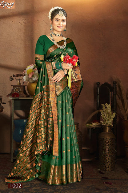 Meghraj Silk Vol 4 Saroj Soft Silk Sarees Wholesaler