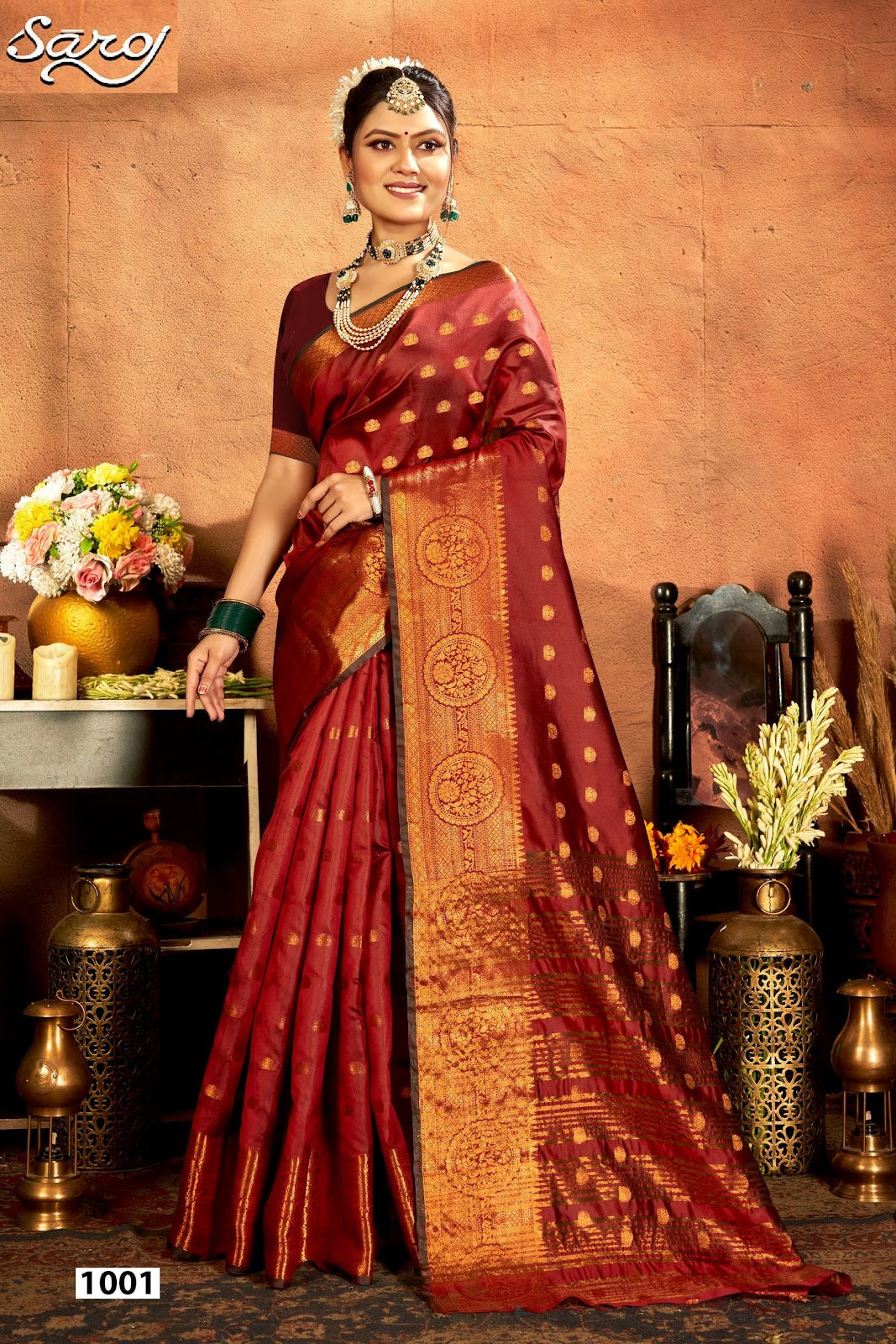 Meghraj Silk Vol 5 Saroj Soft Silk Sarees Exporter Ahmedabad