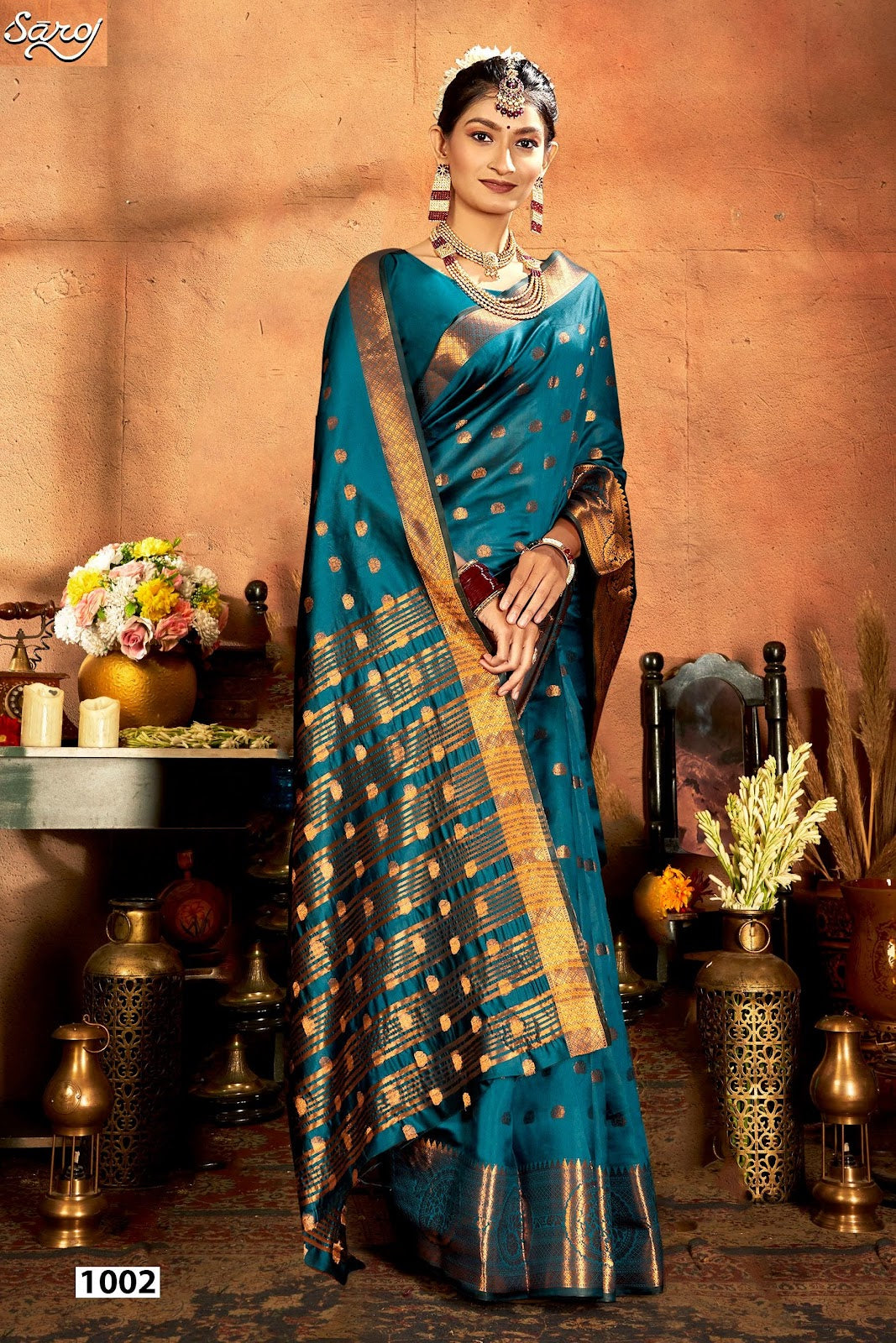 Meghraj Silk Vol 5 Saroj Soft Silk Sarees Exporter Ahmedabad