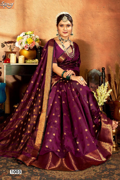 Meghraj Silk Vol 5 Saroj Soft Silk Sarees Exporter Ahmedabad