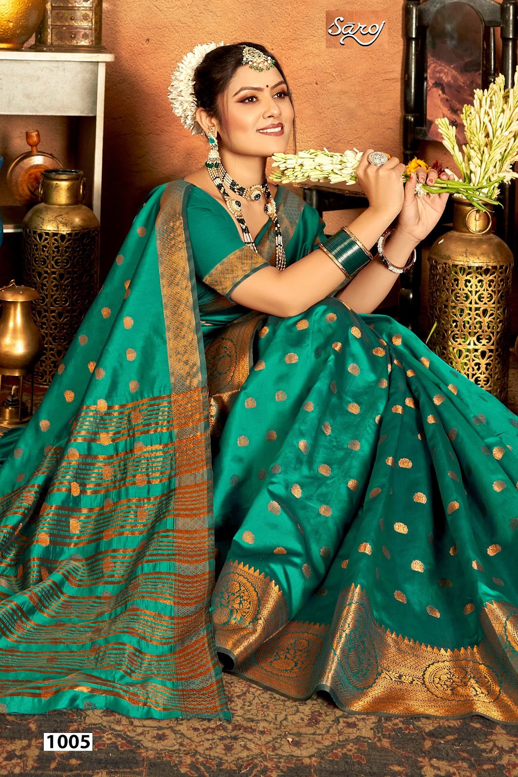 Meghraj Silk Vol 5 Saroj Soft Silk Sarees Exporter Ahmedabad