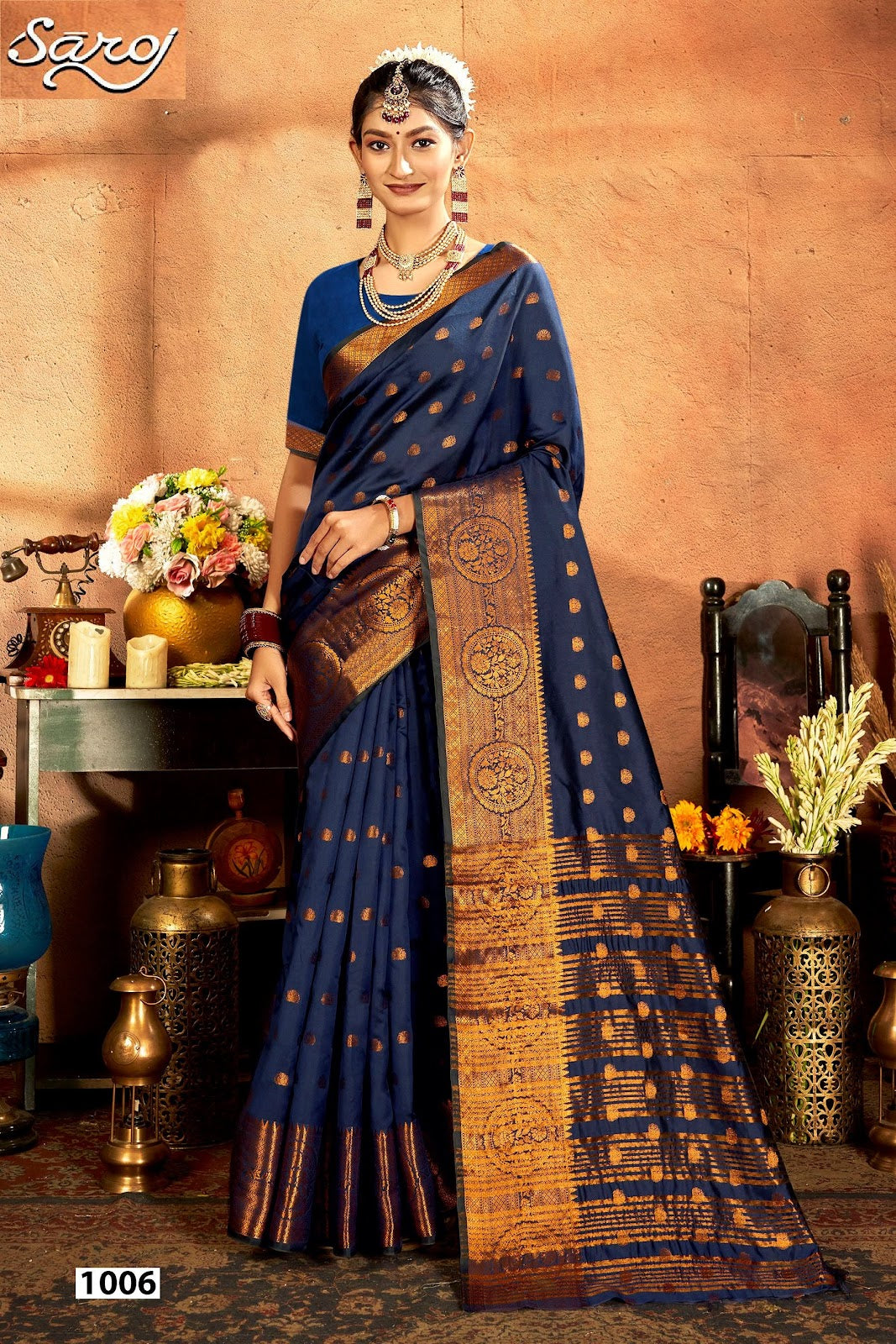 Meghraj Silk Vol 5 Saroj Soft Silk Sarees Exporter Ahmedabad