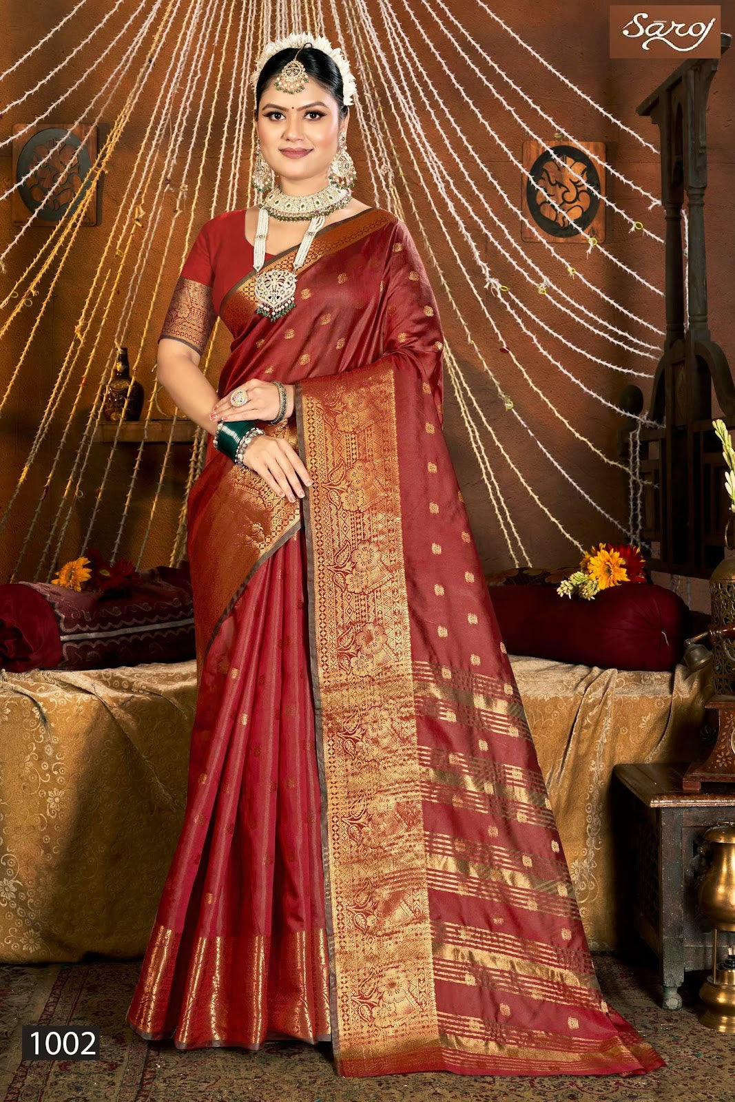 Meghraj Silk Vol 6 Saroj Soft Silk Sarees Supplier Ahmedabad