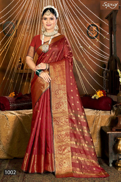 Meghraj Silk Vol 6 Saroj Soft Silk Sarees Supplier Ahmedabad