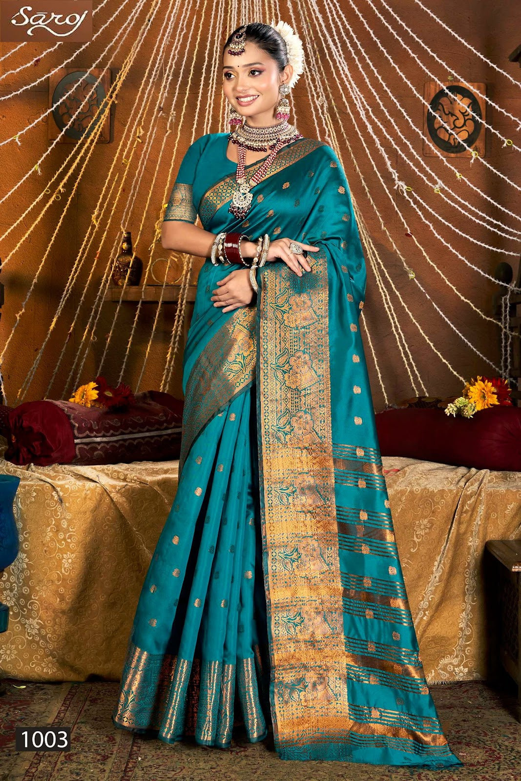Meghraj Silk Vol 6 Saroj Soft Silk Sarees Supplier Ahmedabad