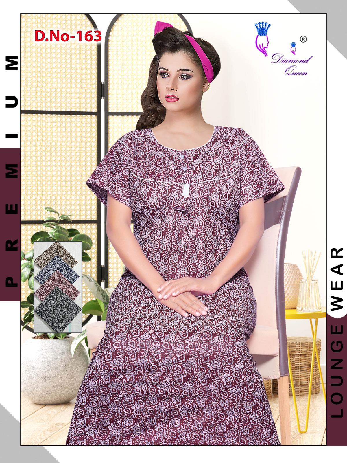 Meghya Diamond Queen Cotton Night Gowns Supplier Ahmedabad