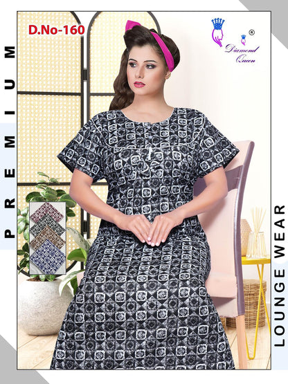 Meghya Diamond Queen Cotton Night Gowns Supplier Ahmedabad