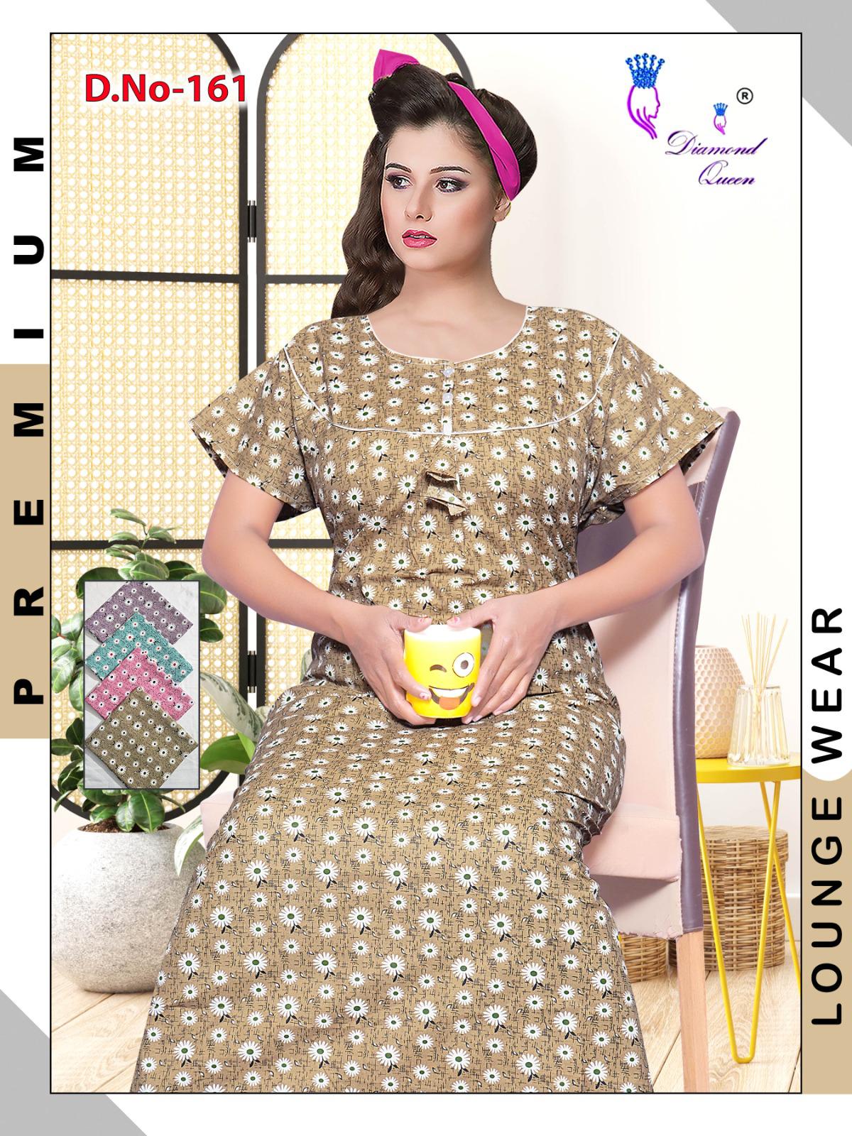 Meghya Diamond Queen Cotton Night Gowns Supplier Ahmedabad