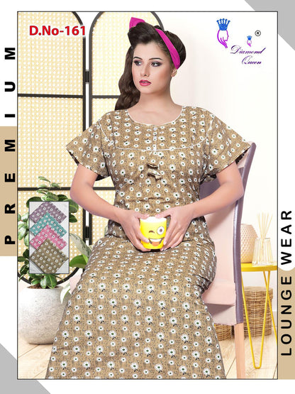 Meghya Diamond Queen Cotton Night Gowns Supplier Ahmedabad