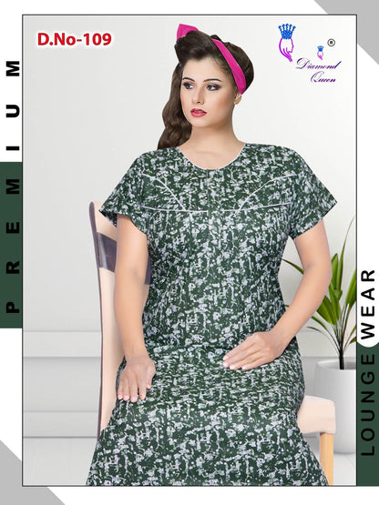Meghya Diamond Queen Cotton Night Gowns Supplier Ahmedabad