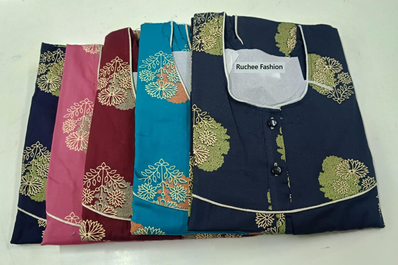 Megya 1706 Ruchee Fashion Cotton Night Gowns Manufacturer India